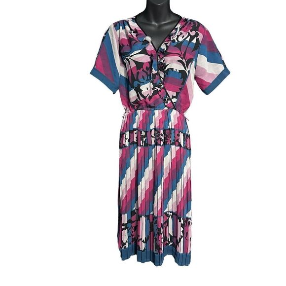 Beautiful Vintage Yves Saint Laurent satin dress 1970’s size medium